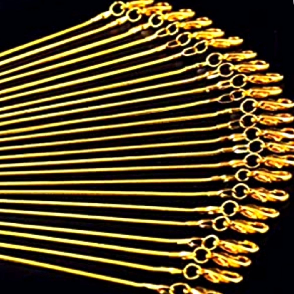 24 18k Gold Snake Chain Necklaces NWT - Picture 4 of 5